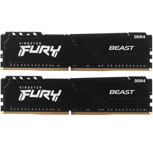 Купить оперативная память kingston fury beast black [kf432c16bbk2/64] 64 гб