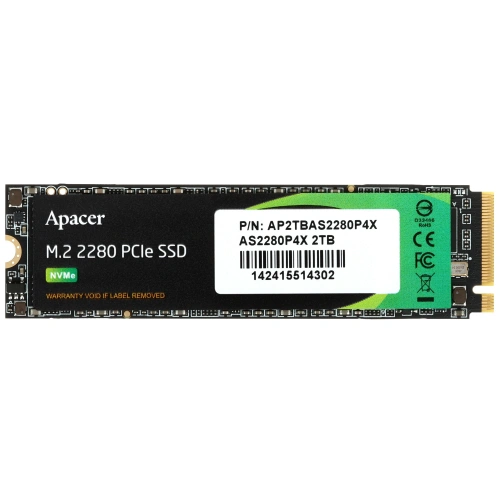 Купить 2000 гб m.2 nvme накопитель apacer as2280p4x [ap2tbas2280p4x-1]