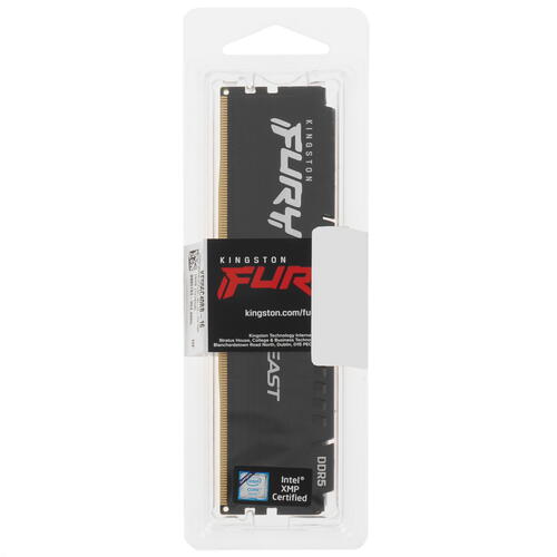 Купить оперативная память kingston fury beast black [kf556c40bb-16] 16 гб