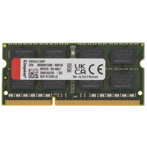 Оперативная память SODIMM Kingston ValueRAM [KVR16LS11/8WP] 8 ГБ