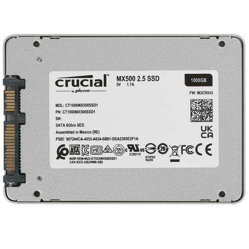 Купить 1000 гб 2.5" sata накопитель crucial mx500 [ct1000mx500ssd1]