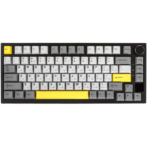 Купить клавиатура проводная + беспроводная ajazz ak820 pro [f2-ak820pro-3-rgb-diy-fs-bgy]
