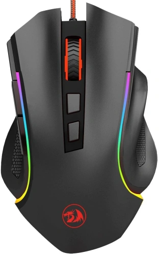 Купить мышь проводная redragon griffin [75093] черный