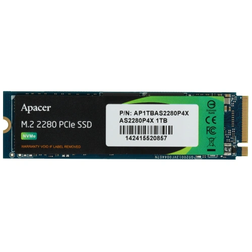 Купить 1000 гб m.2 nvme накопитель apacer as2280p4x [ap1tbas2280p4x-1]