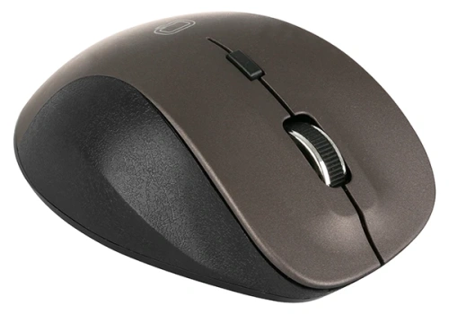 Купить мышь беспроводная qumo office elite m55 [24225] коричневый