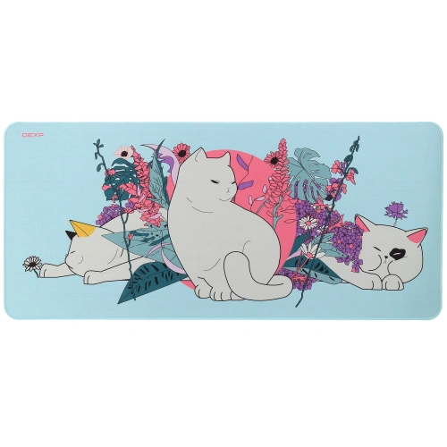 Купить коврик dexp om-xl asia cat (xl) голубой