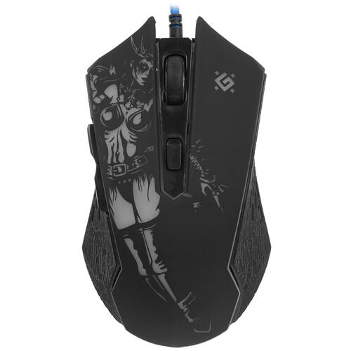 Купить мышь+коврик проводная defender sin'sister gm-933 [52933] черный