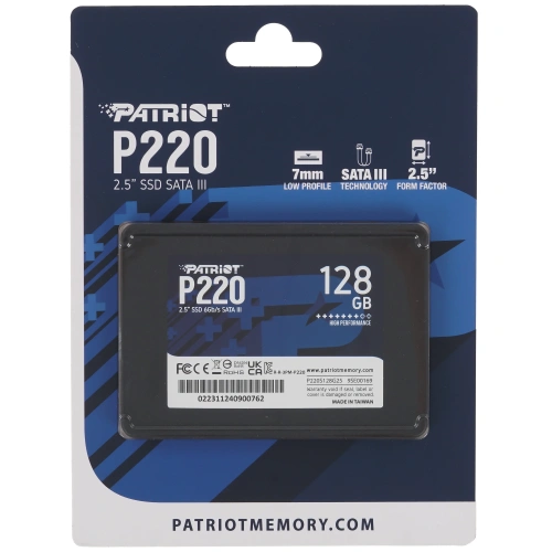 Купить 128 гб 2.5" sata накопитель patriot memory p220 [p220s128g25]