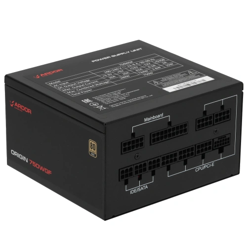 Блок питания ARDOR GAMING ORIGIN 750WGF  черный