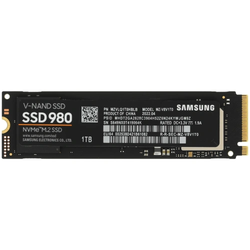 1000 ГБ M.2 NVMe накопитель Samsung 980 [MZ-V8V1T0BW]