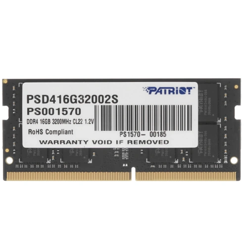 Купить оперативная память sodimm patriot signature line [psd416g32002s] 16 гб