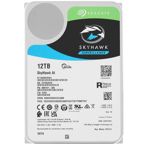 12 ТБ Жесткий диск Seagate SkyHawk AI [ST12000VE001]