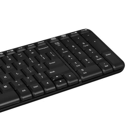 Клавиатура+мышь беспроводная Logitech MK220 черный