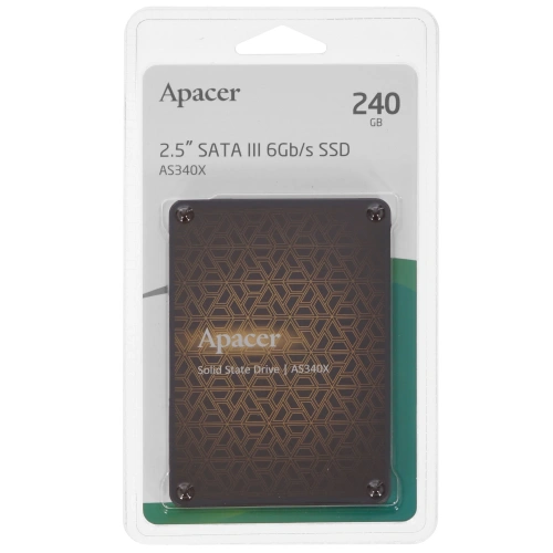 Купить 240 гб 2.5" sata накопитель apacer as340x [ap240gas340xc-1]