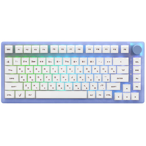 Клавиатура проводная+беспроводная ARDOR GAMING Patron 75 [AG-ZD-Pa83GY-P-HS-G-Sub]