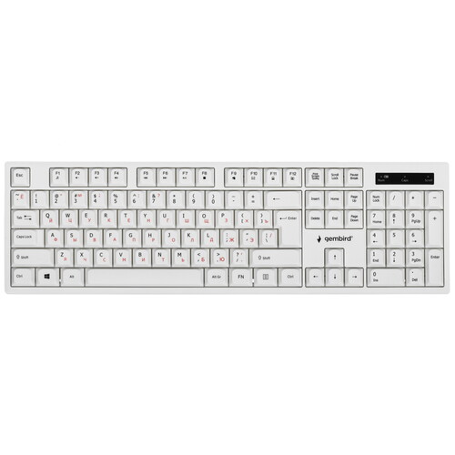 Купить клавиатура+мышь беспроводная   gembird kbs-6000-w белый