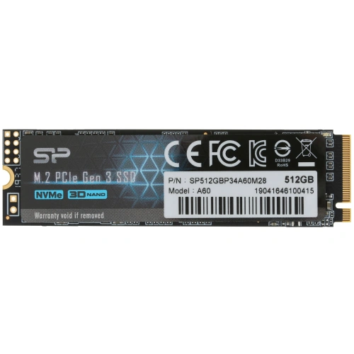 Купить 512 гб m.2 nvme накопитель silicon power p34a60 [sp512gbp34a60m28]