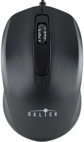 Купить мышь проводная oklick 195m [945621] черный