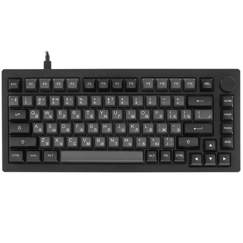 Купить клавиатура проводная + беспроводная akko 5075b plus [507576]