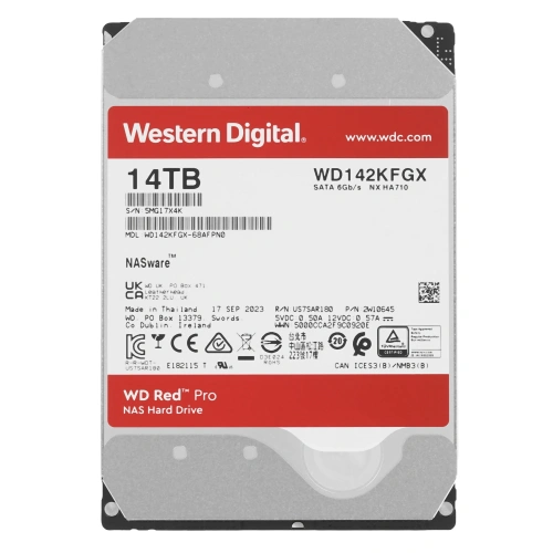 Купить 14 тб жесткий диск wd red pro [wd142kfgx]