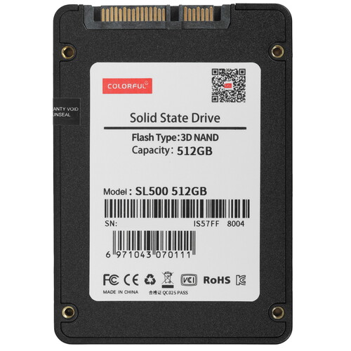 Купить 512 гб 2.5" sata накопитель colorful sl500 [sl500 512gb]