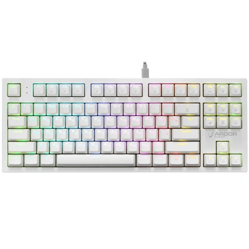Купить клавиатура проводная ardor gaming immortality tkl [ag-fl-im87gy-w]