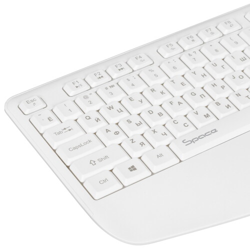 Купить клавиатура+мышь беспроводная   qumo space k57/m75 белый