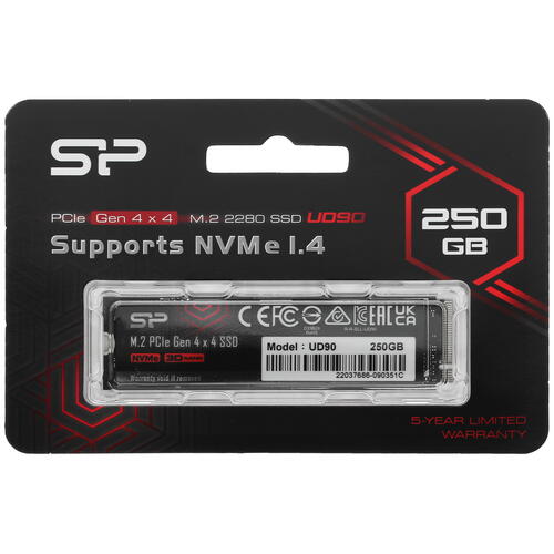 250 ГБ SSD M.2 накопитель Silicon Power UD90 [SP250GBP44UD9005]