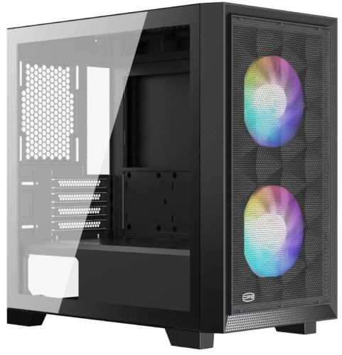 Купить корпус pccooler c3d310 bk argb [c3d310-bkp2-gl] черный