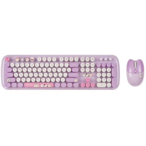 Клавиатура+мышь беспроводная   MOFii SMK-648M3AG фиолетовы