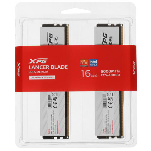 Оперативная память ADATA XPG Lancer Blade [AX5U6000C3016G-DTLABWH] 32 ГБ