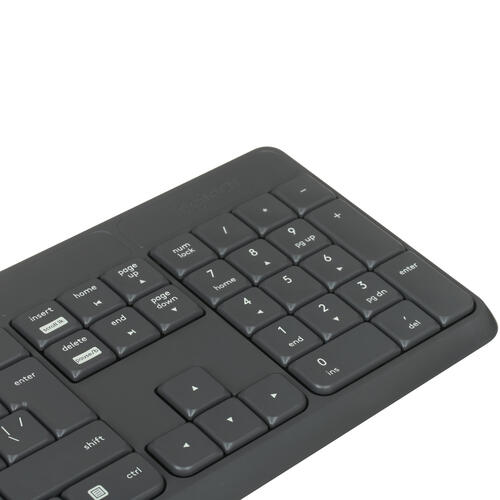 Клавиатура+мышь беспроводная Logitech MK235 серый