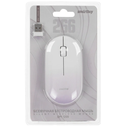 Купить мышь беспроводная smartbuy 266ag [sbm-266ag-w] белый