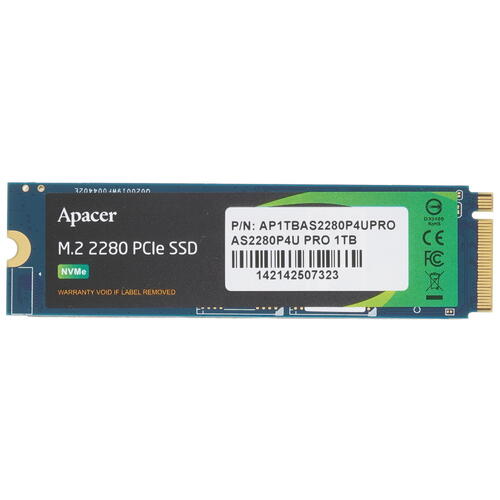 1000 ГБ M.2 NVMe накопитель Apacer AS2280P4U PRO [AP1TBAS2280P4UPRO-1]