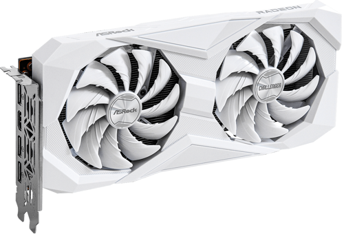 Видеокарта ASRock AMD Radeon RX 6600 Challenger White [RX6600 CLW 8G]