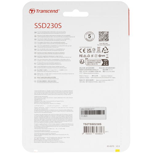Купить 2000 гб 2.5" sata накопитель transcend ssd230s [ts2tssd230s]