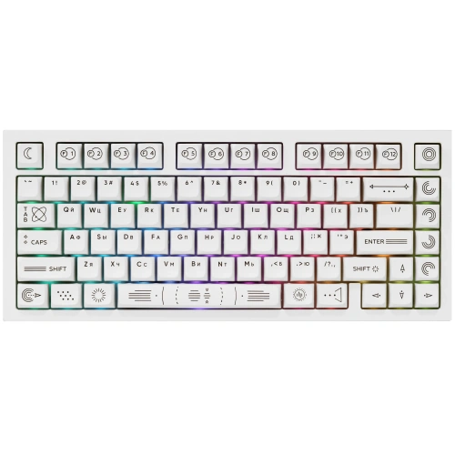 Купить клавиатура проводная + беспроводная дарк проджект cm81 zeno [dp-cm81zw]