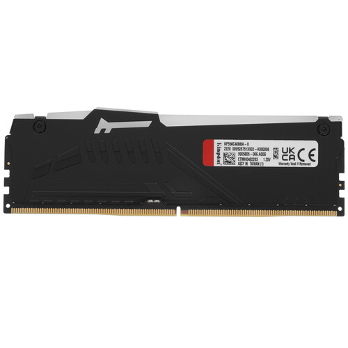 Купить оперативная память kingston fury beast black rgb [kf556c40bba-8] 8 гб