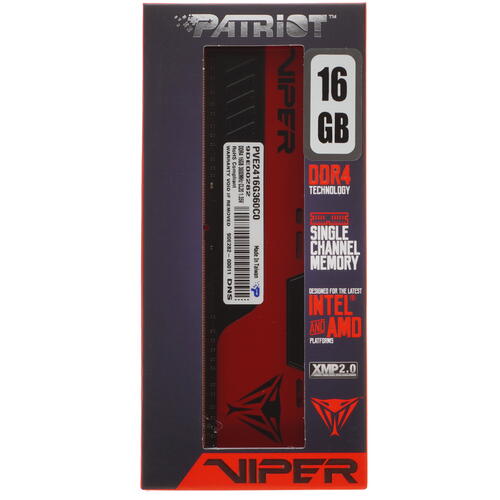 Купить оперативная память patriot viper elite ii [pve2416g360c0] 16 гб