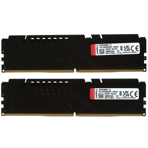 Купить оперативная память kingston fury beast black [kf552c40bbk2-32] 32 гб