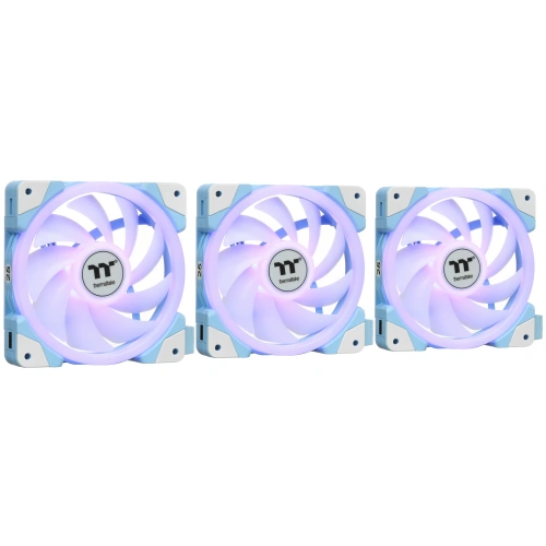 Купить комплект вентиляторов thermaltake swafan ex12 argb sync pc cooling fan hydrangea blue tt premium edition [cl-f183-pl12bu-a]