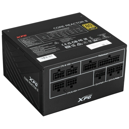Купить блок питания adata xpg core reactor ii 650 gold [corereactorii650g-bkceu] черный