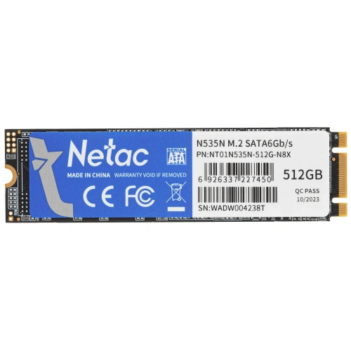 Купить 512 гб ssd m.2 накопитель netac n535n [nt01n535n-512g-n8x]
