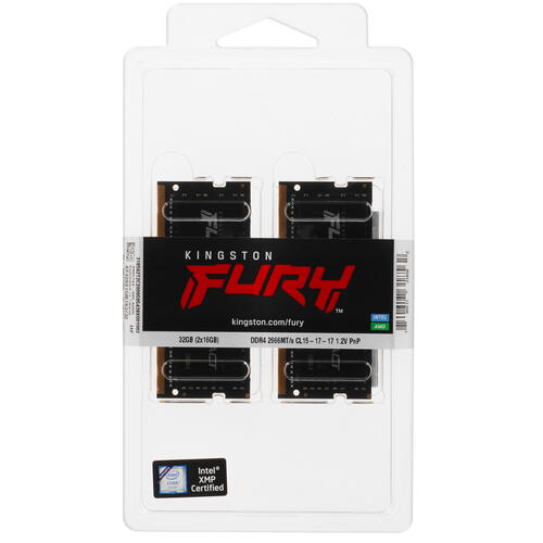 Купить оперативная память sodimm kingston fury impact [kf426s15ib1k2/32] 32 гб