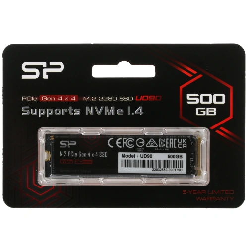 Купить 500 гб m.2 nvme накопитель silicon power ud90 [sp500gbp44ud9005]