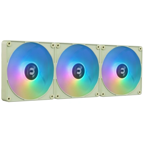 Купить комплект вентиляторов thermaltake ct140 ex argb sync matcha green [cl-f197-pl14mg-a]