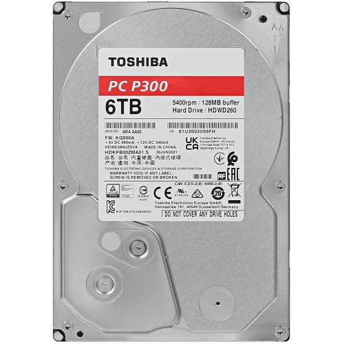 Купить 6 тб жесткий диск toshiba p300 [hdwd260uzsva]