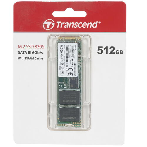 512 ГБ M.2 SATA накопитель Transcend MTS830S [TS512GMTS830S]