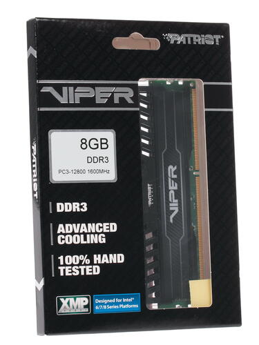 Купить оперативная память patriot viper 3 [pv38g160c0] 8 гб