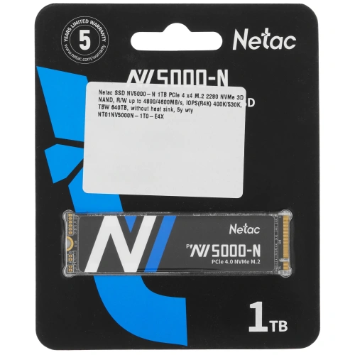 Купить 1000 гб ssd m.2 накопитель netac nv5000-n [nt01nv5000n-1t0-e4x]